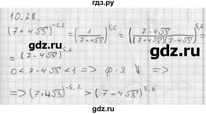 ГДЗ по алгебре 11 класс Мерзляк  Базовый уровень § 10 - 10.28, Решебник к учебнику 2014