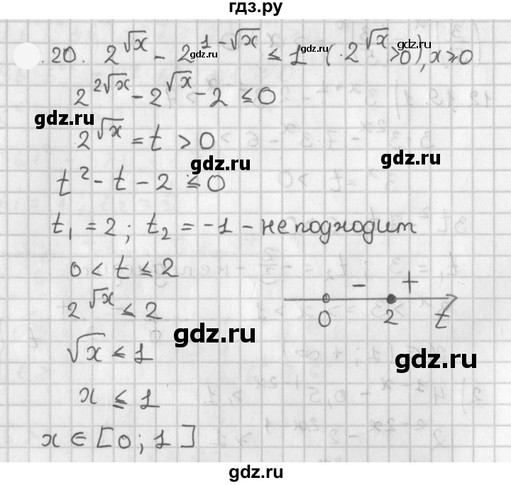 ГДЗ по алгебре 11 класс Мерзляк  Базовый уровень § 3 - 3.20, Решебник к учебнику 2021