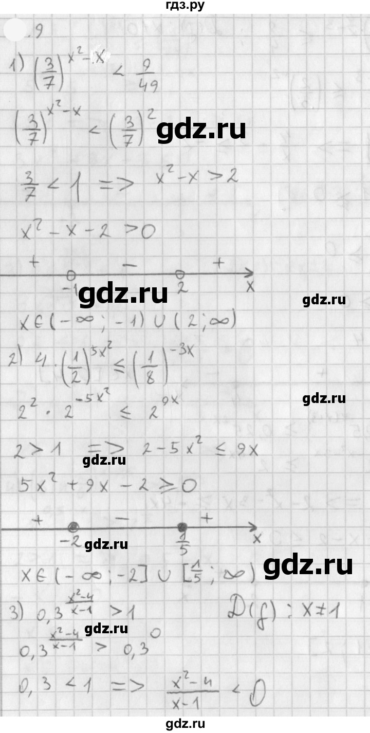 ГДЗ по алгебре 11 класс Мерзляк  Базовый уровень § 3 - 3.9, Решебник к учебнику 2021
