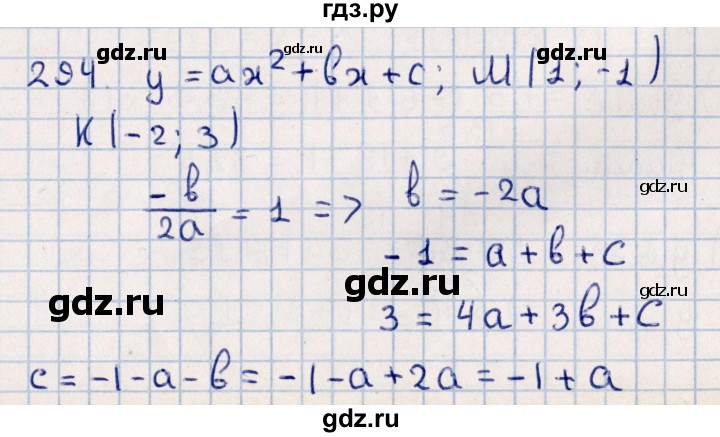 ГДЗ по алгебре 11 класс Мерзляк  Базовый уровень упражнения для повторения курса алгебры - 294, Решебник к учебнику 2021