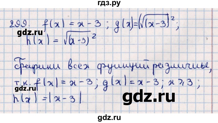 ГДЗ по алгебре 11 класс Мерзляк  Базовый уровень упражнения для повторения курса алгебры - 299, Решебник к учебнику 2021