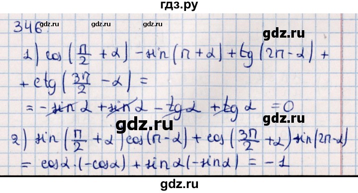 ГДЗ по алгебре 11 класс Мерзляк  Базовый уровень упражнения для повторения курса алгебры - 346, Решебник к учебнику 2021