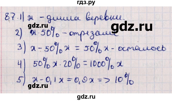 ГДЗ по алгебре 11 класс Мерзляк  Базовый уровень упражнения для повторения курса алгебры - 87, Решебник к учебнику 2021