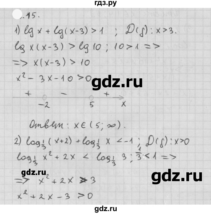 ГДЗ по алгебре 11 класс Мерзляк  Базовый уровень § 7 - 7.15, Решебник к учебнику 2021