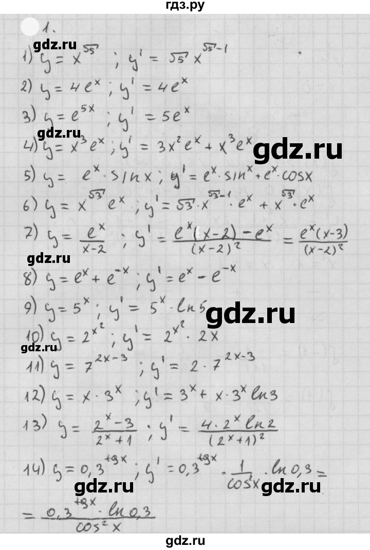 ГДЗ по алгебре 11 класс Мерзляк  Базовый уровень § 8 - 8.1, Решебник к учебнику 2021