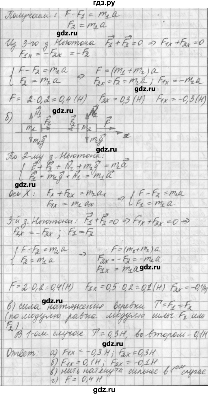 ГДЗ по физике 9 класс Касьянов рабочая тетрадь  страница - 43, Решебник №1