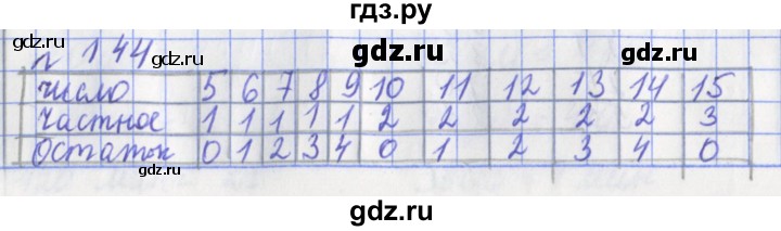 ГДЗ по математике 3 класс Рудницкая рабочая тетрадь  часть 2. упражнение - 144, Решебник №1