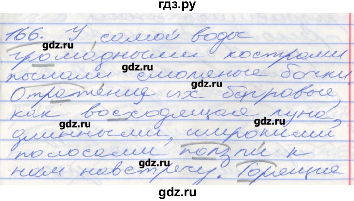 ГДЗ по русскому языку 5 класс Бабайцева рабочая тетрадь Углубленный уровень задание - 166, Решебник