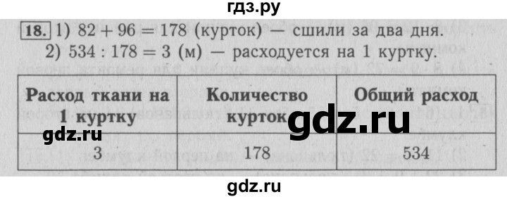 ГДЗ по математике 4 класс Козлова дидактические материалы (Демидова)  текстовые задачи / уроки 104-110 - 18, Решебник №3