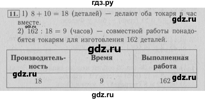 ГДЗ по математике 4 класс Козлова дидактические материалы (Демидова)  текстовые задачи / уроки 54-61 - 11, Решебник №3