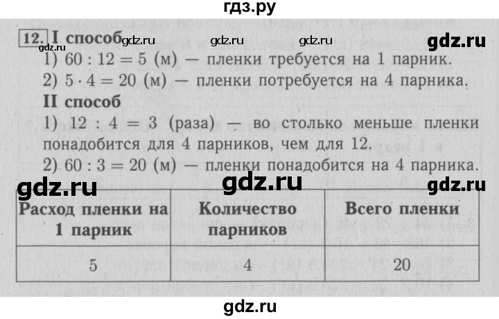 ГДЗ по математике 4 класс Козлова дидактические материалы (Демидова)  текстовые задачи / уроки 54-61 - 12, Решебник №3