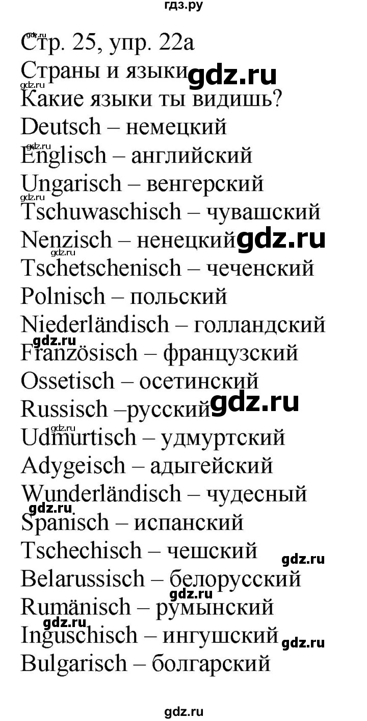 ГДЗ часть 1. страница 25 немецкий язык 4 класс Wunderkinder plus Захарова,  Цойнер