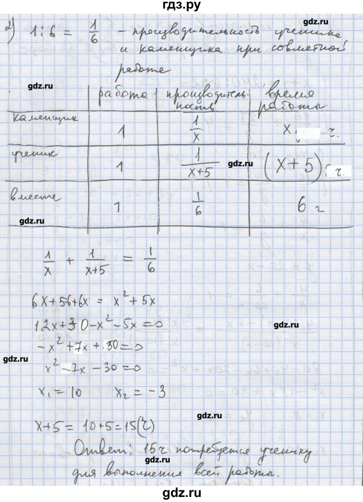 ГДЗ по алгебре 9 класс Ткачева дидактические материалы  § 6 - 6, Решебник
