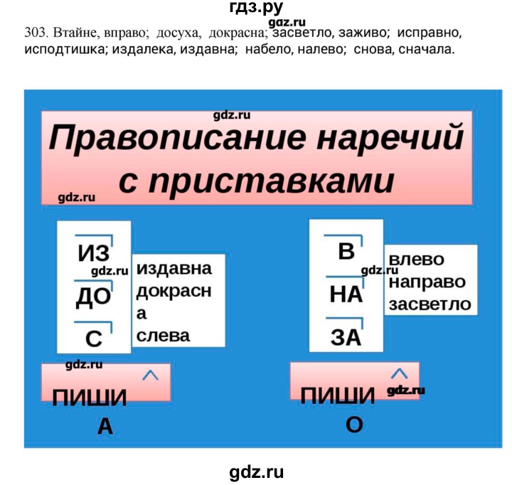 ГДЗ по русскому языку 10‐11 класс Бабайцева  Углубленный уровень упражнение - 303, Решебник