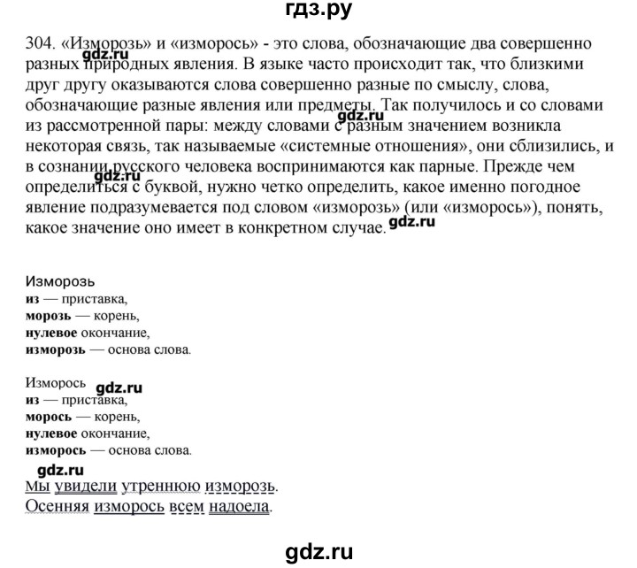 ГДЗ по русскому языку 10‐11 класс Бабайцева  Углубленный уровень упражнение - 304, Решебник