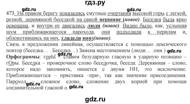 ГДЗ по русскому языку 10‐11 класс Бабайцева  Углубленный уровень упражнение - 473, Решебник