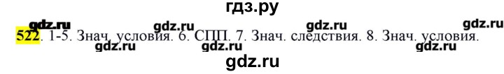 ГДЗ по русскому языку 10‐11 класс Бабайцева  Углубленный уровень упражнение - 522, Решебник