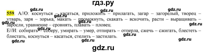 ГДЗ по русскому языку 10‐11 класс Бабайцева  Углубленный уровень упражнение - 559, Решебник