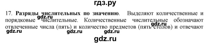 ГДЗ по русскому языку 10‐11 класс Бабайцева  Углубленный уровень повторение морфологии - 17, Решебник