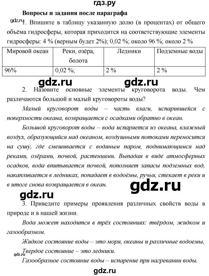 ГДЗ по географии 5 класс  Летягин   страница - 89, Решебник №1 2016