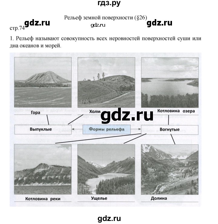 ГДЗ по географии 5 класс Летягин Дневник географа-следопыта  страница - 74, Решебник 2023