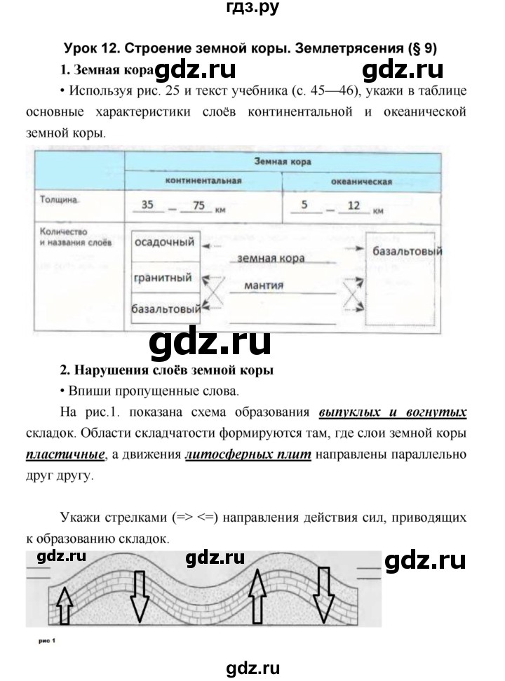 ГДЗ по географии 5 класс Летягин Дневник географа-следопыта  страница - 24, Решебник №1 2017