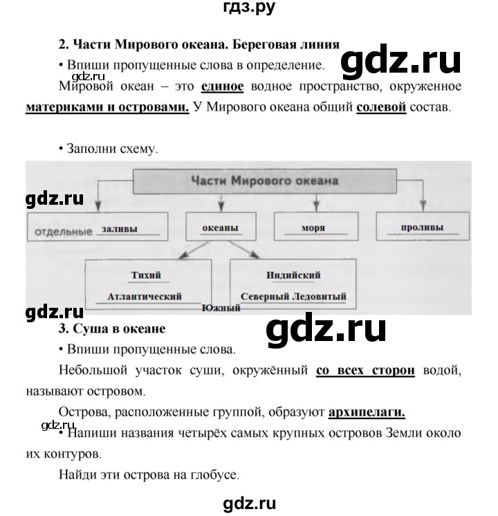 ГДЗ по географии 5 класс Летягин Дневник географа-следопыта  страница - 45, Решебник №1 2017