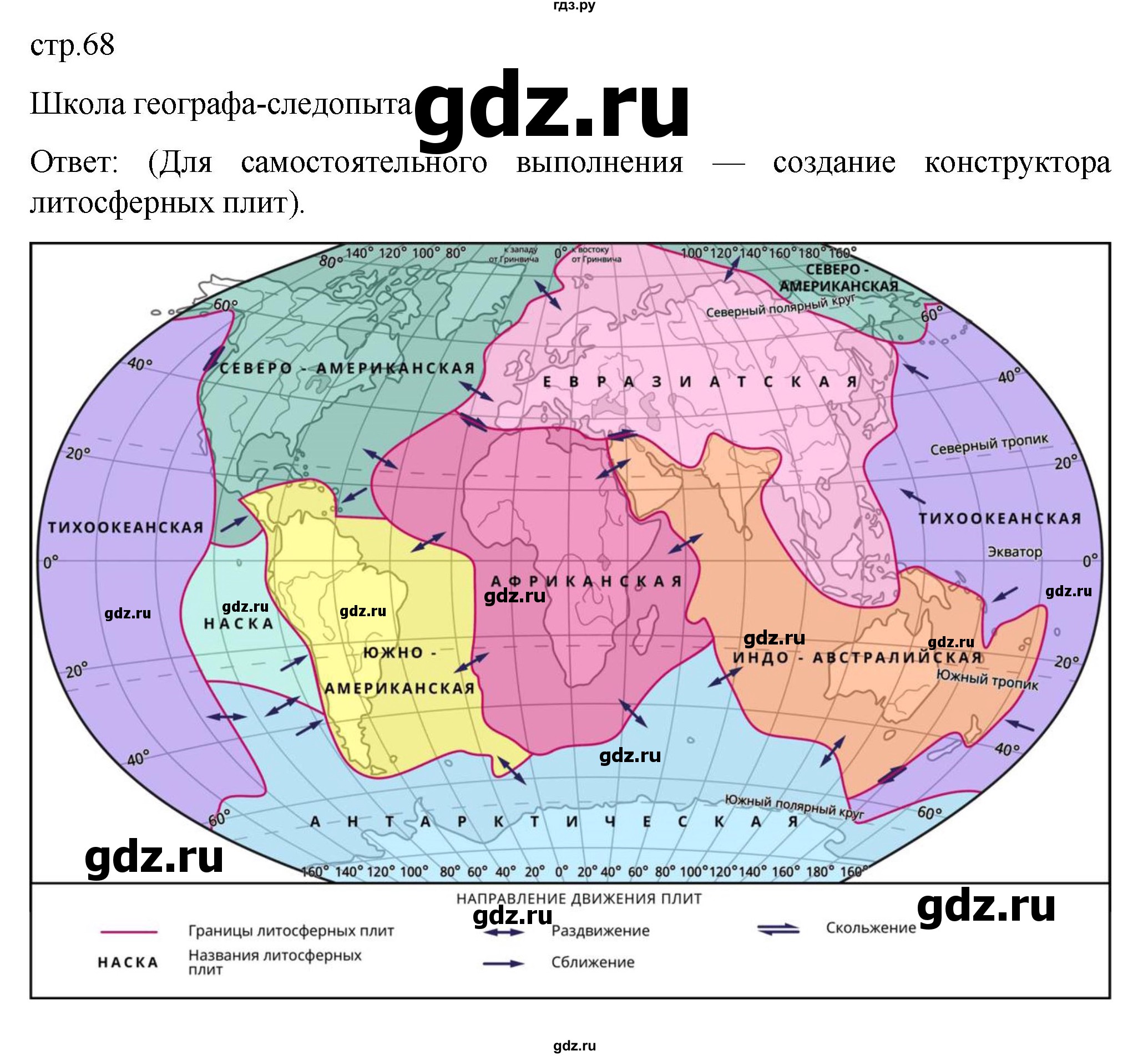 ГДЗ по географии 5 класс Летягин Дневник географа-следопыта  страница - 68, Решебник 2023