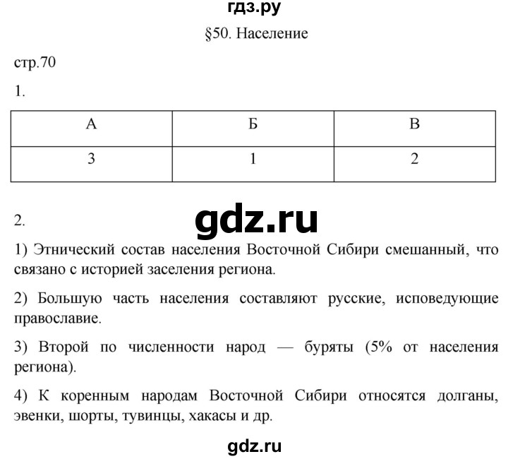 ГДЗ по географии 9 класс Таможняя рабочая тетрадь  тетрадь №2. страница - 70, Решебник 2022