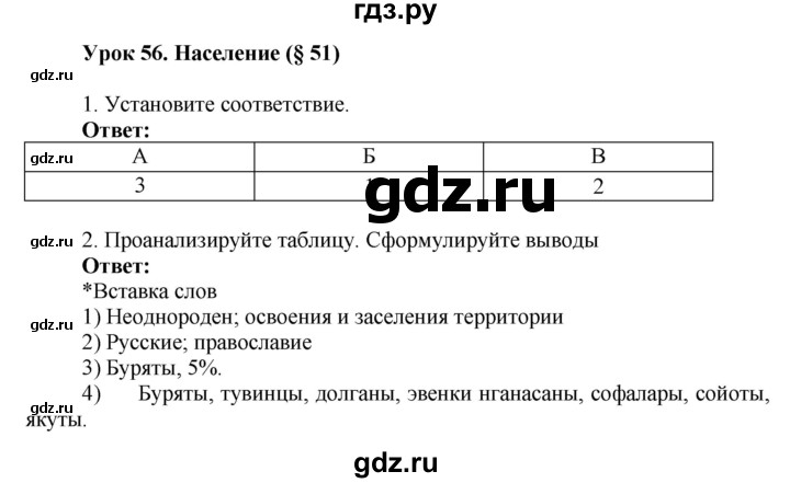 ГДЗ по географии 9 класс Таможняя рабочая тетрадь  тетрадь №2. страница - 69, Решебник 2017