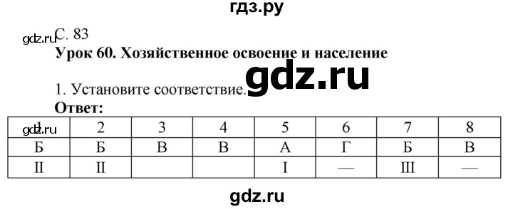 ГДЗ по географии 9 класс Таможняя рабочая тетрадь  тетрадь №2. страница - 83, Решебник 2017