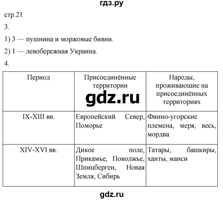 ГДЗ по географии 8 класс Пятунин рабочая тетрадь  тетрадь №1. страница - 21, Решебник 2022