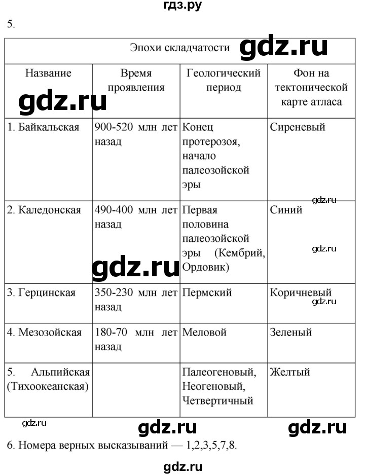 ГДЗ по географии 8 класс Пятунин рабочая тетрадь  тетрадь №1. страница - 57, Решебник 2022