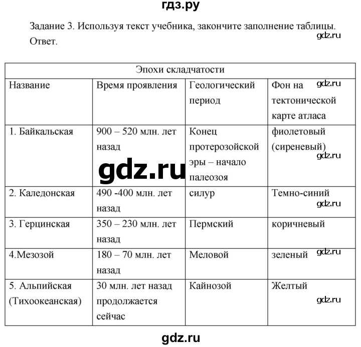 ГДЗ по географии 8 класс Пятунин рабочая тетрадь  тетрадь №1. страница - 47, Решебник 2017