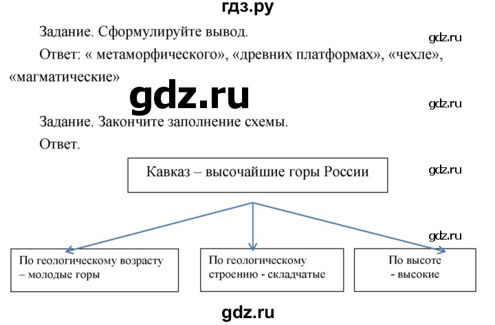 ГДЗ по географии 8 класс Пятунин рабочая тетрадь  тетрадь №1. страница - 52, Решебник 2017