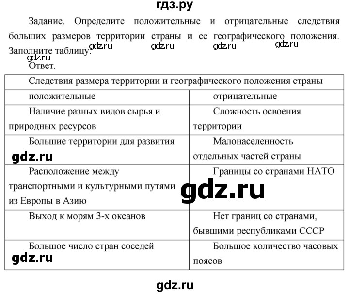 ГДЗ по географии 8 класс Пятунин рабочая тетрадь  тетрадь №1. страница - 7, Решебник 2017