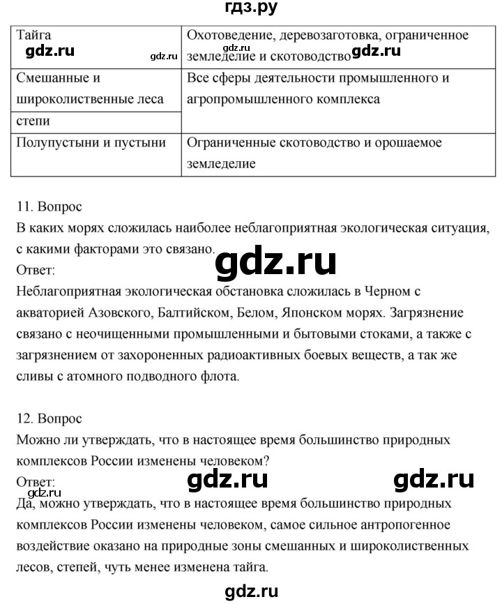 ГДЗ по географии 8 класс Пятунин рабочая тетрадь  тетрадь №2. страница - 29, Решебник 2017