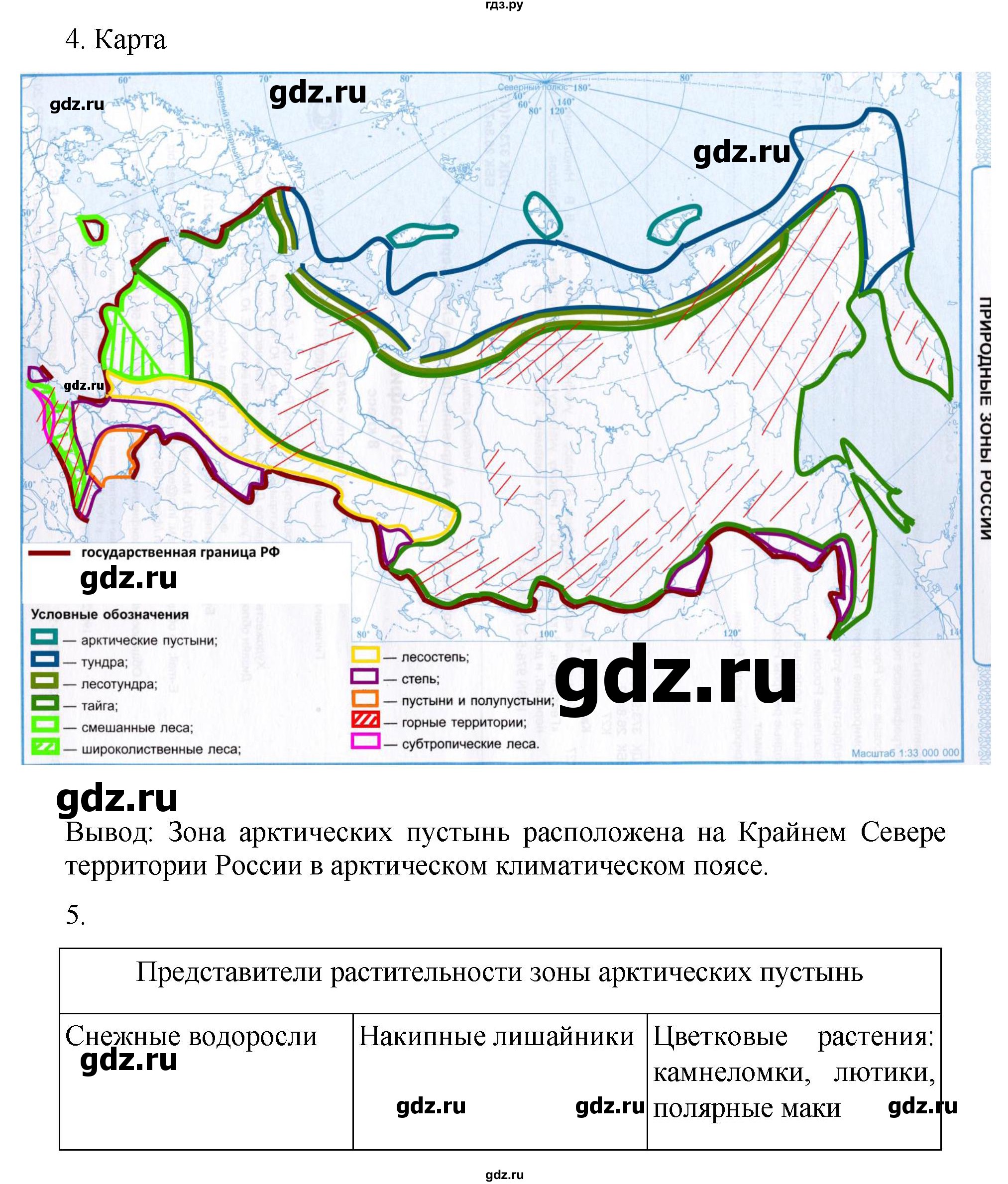 ГДЗ по географии 8 класс Пятунин рабочая тетрадь  тетрадь №2. страница - 38, Решебник 2022