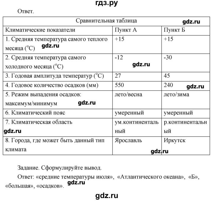 Используя текст учебника продолжите заполнение схемы география 8 класс пятунин