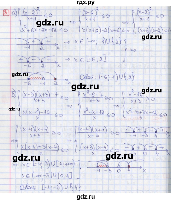 ГДЗ по алгебре 9 класс Потапов дидактические материалы  самостоятельные работы / СР-12 / вариант 1 - 3, Решебник
