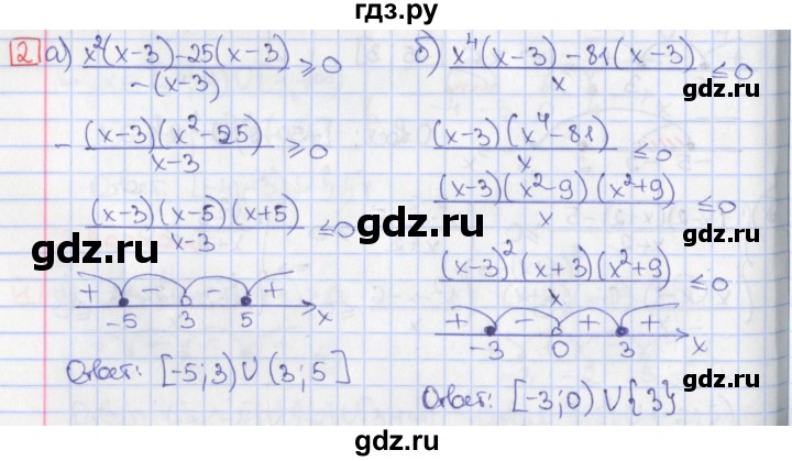 ГДЗ по алгебре 9 класс Потапов дидактические материалы (Никольский)  самостоятельные работы / СР-12 / вариант 3 - 2, Решебник