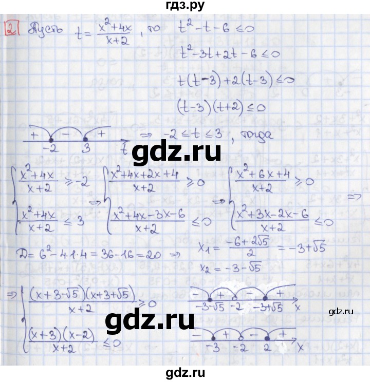 ГДЗ по алгебре 9 класс Потапов дидактические материалы  самостоятельные работы / СР-13 / вариант 3 - 2, Решебник