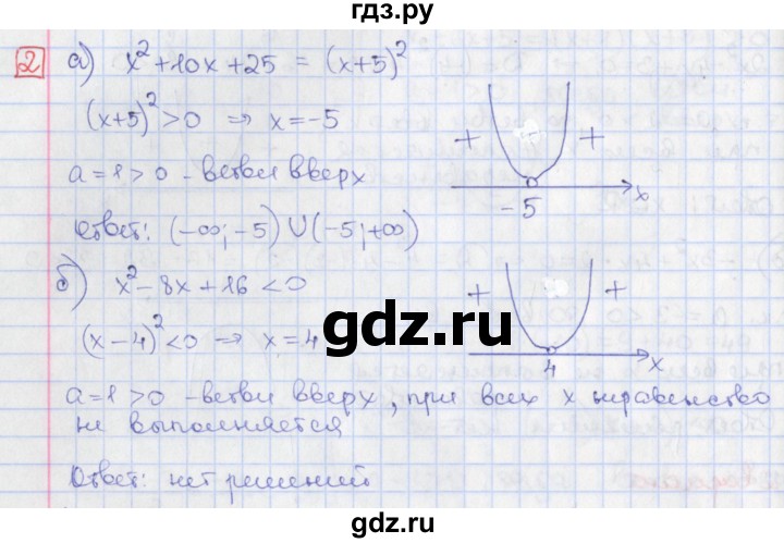 ГДЗ по алгебре 9 класс Потапов дидактические материалы  самостоятельные работы / СР-6 / вариант 2 - 2, Решебник