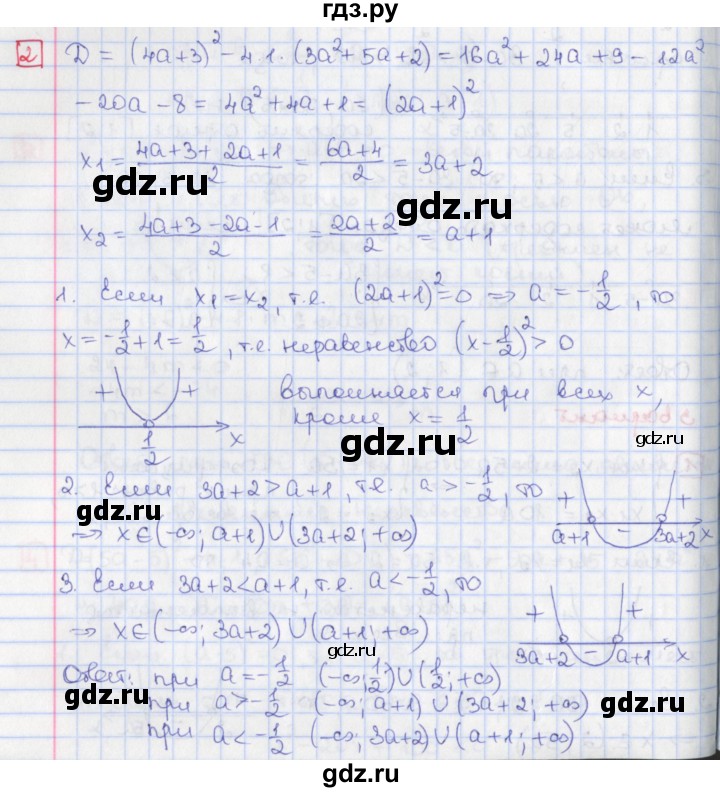 ГДЗ по алгебре 9 класс Потапов дидактические материалы  самостоятельные работы / СР-7 / вариант 3 - 2, Решебник