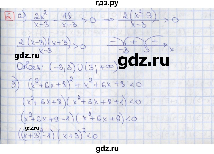 ГДЗ по алгебре 9 класс Потапов дидактические материалы  самостоятельные работы / СР-9 / вариант 4 - 2, Решебник