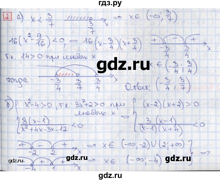 ГДЗ по алгебре 9 класс Потапов дидактические материалы  самостоятельные работы / СР-10 / вариант 2 - 2, Решебник