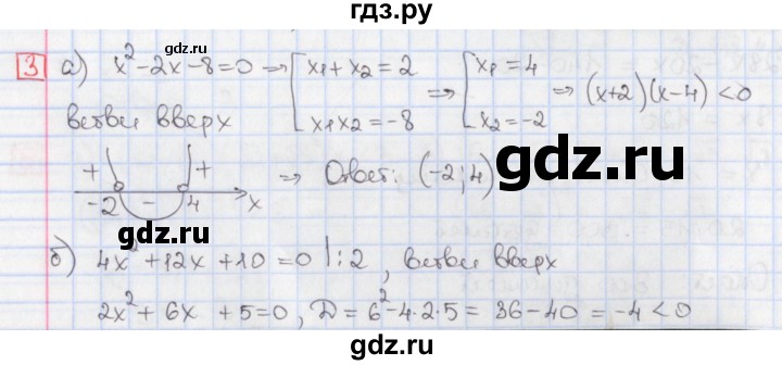 ГДЗ по алгебре 9 класс Потапов дидактические материалы  контрольные работы / КР-1 / вариант 3 - 3, Решебник
