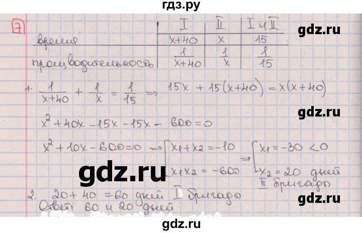 ГДЗ по алгебре 9 класс Потапов дидактические материалы (Никольский)  контрольные работы / КР-3 / вариант 1 - 7, Решебник