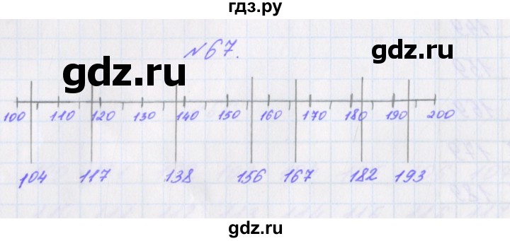 ГДЗ по математике 3 класс Кочурова рабочая тетрадь Дружим с математикой (Рудницкая)  упражнение - 67, Решебник