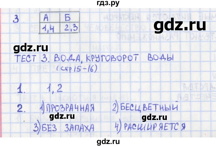 ГДЗ по окружающему миру 3 класс Глаголева контрольно-измерительные материалы  страница - 15, Решебник 2017 г.